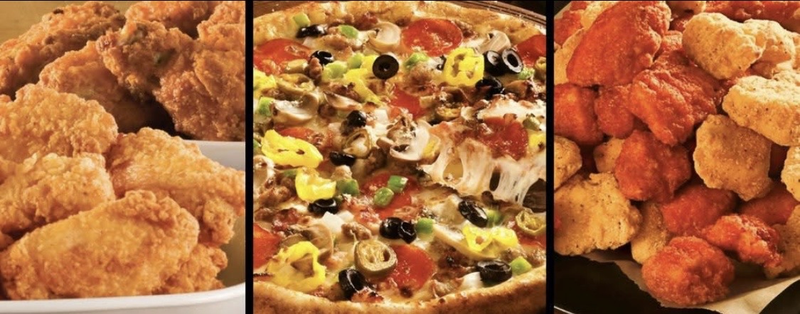 Hunt Brothers Pizza, wings, and tenders